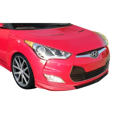For Hyundai Veloster 12-17 Front Bumper Lip Spoiler N Design Style Fiberglass Foto 1 de 4