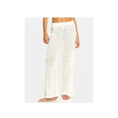 Roxy Mood Moving Textured Cover Up Drawstring Cream Women's Size M - Image 1 of 3