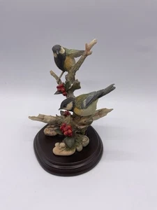 Country Artists - Pair Of Great Tits With Cobweb & Berries (s) - Picture 1 of 24