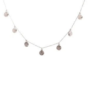 Phaistos Discs Minoan Crete Necklace Pendant 925 Sterling Silver 2Sided 0.27 '' - Picture 1 of 1