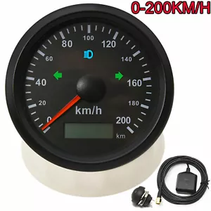 85mm GPS Speedometer 200km/h Odometer Gauge For Boat Car SUV ATV Motorcycle - Picture 1 of 12