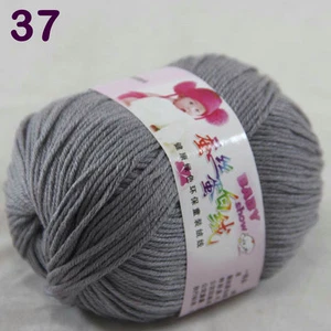 1ballx50g DK Baby Cashmere Silk Wool Children hand knitting Yarn 1837 Mom Gray - Bild 1 von 24