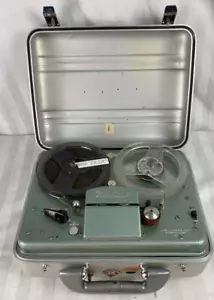Grabadora de mini cinta carrete magnético Stancil-Hoffman Corp M-9 de colección rara de los años 50 - Imagen 1 de 7