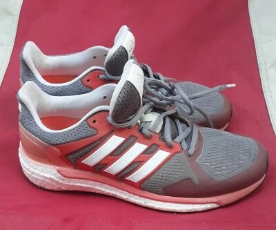 ADIDAS SHOES WOMENS SUPERNOVA Continental RUN TRAINING Gray Orange Size 7.5 - Image 1 of 4