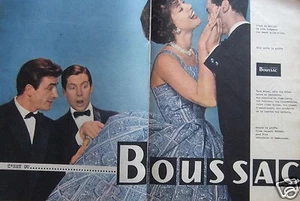 PUBLICITÉ DE PRESSE 1958 LA ROBE ÉLÉGANTE C'EST DU BOUSSAC - ADVERTISING - Imagen 1 de 1