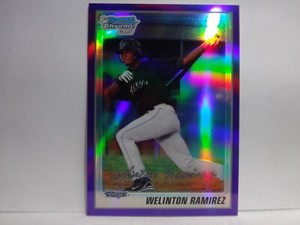 2010 Bowman Chrome Prospects Purple Refractors #BCP35 Welinton Ramirez /999