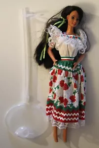 Mexican Barbie 1996 Mattel Dolls of the World Display Box Ständer - Bild 1 von 5