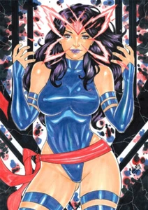 Psylocke Original Kunst von Elberty Oliviera 11x17 - Bild 1 von 1