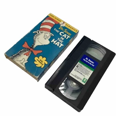 Dr Seuss The Cat in the Hat (VHS 1994) Animated Sing-Along Classics Foto 1 de 4