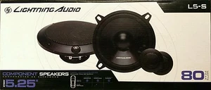 Lightning Audio L5-S 80 Watts 5.25" 2-Way Component Speaker Sysyem NEW - Picture 1 of 3
