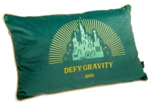 Wicked Emerald Green Velvet Cushion 'Defy Gravity' Musical Movie NEW 30 x 50cm - Picture 1 of 2
