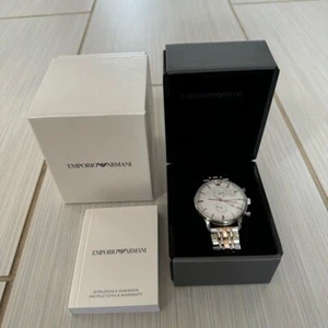 NWT Emporio Armani Two-Tone Stainless-Steel Chronograph Men's Watch AR0399 - Picture 1 of 11