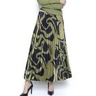 Picadilly Fern Multi Peated Maxi Skirt For Women