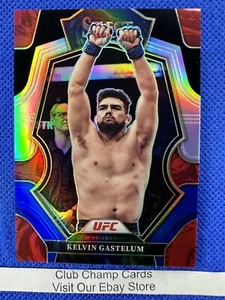 2023 #106 Kelvin Gastelum Panini Select UFC Premier Red & Blue Prizm 19/49 - Bild 1 von 3