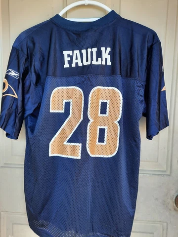 St. Louis Rams Marshall Faulk Jersey Youth XL Cover