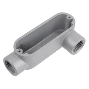 Red-Dot ALL-1, 1/2" LL-style Aluminum Conduit Body, no Cover (Box of 10) - Picture 1 of 1