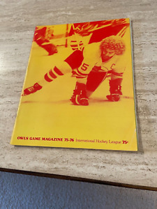 11/21/75 Port Huron Flags @ Columbus Owls IHL Hockey Program - EX