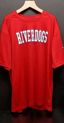 Mens Short Sleeve Red Jersey "River dogs" Baseball - Image 1 of 4