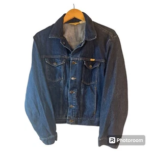Rustler Denim Jacket Women’s Size L Blue Oversized Relaxed Fit Button Up - Picture 1 of 5