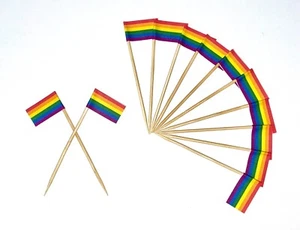 Toppers para cupcakes arco iris / selecciones de alimentos (paquete de 12) - Imagen 1 de 1