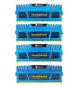 16GB Kit CORSAIR VENGEANCE DDR3 1600 MHz (4GB x 4) PC3-12800 Desktop Game Memory - Picture 1 of 3