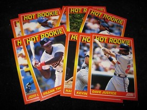 1990 Score Baseball Hot Rookie 10 Card Set- Frank Thomas Juan Gonzalez 