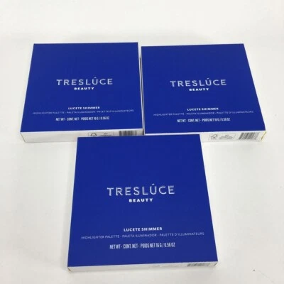Tresluce Beauty Lucete Shimmer Highlighter Palette 0.56 oz (Lot of 3) - Image 1 of 4