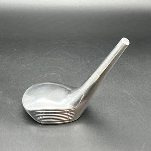Golf Club Driver Paperweight Ring Holder Silver-tone Golfer Gift Office Decor - Picture 1 of 9