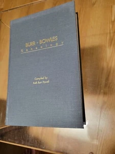 Burr - Bowles Genealogy By Ruth Burr Powell Hardcover - Imagen 1 de 9