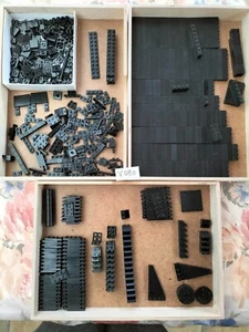 Lot V080: 720g de pièces de montage noires Mega Bloks vrac (compatible légo) - Imagen 1 de 1