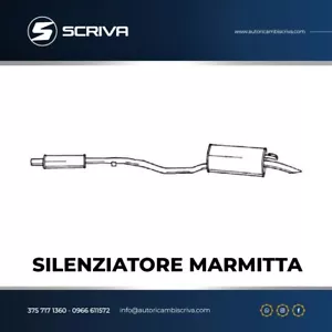 Marmitta Silenziatore Posteriore Fiat Punto(176_) 55 1.1 93'-99' - Bild 1 von 1