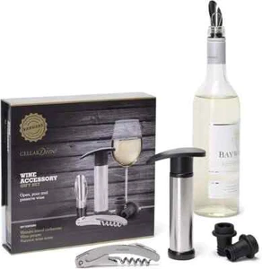 CellarDine WAGS06 Wine Accessory Gift Set RRP £25 - Picture 1 of 4