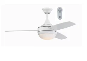Harbor Breeze Beach Creek 44in White LED Ceiling Fan w/Light Remote - Picture 1 of 6