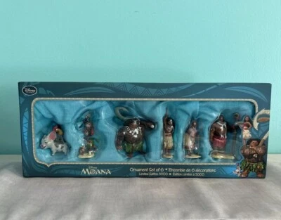 Disney Store Moana Sketchbook Ornament Set 6 - Collectors Limited Edition 5,000 - Image 1 of 4