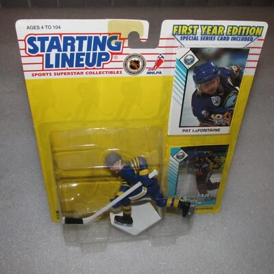 Alineación inicial 1993 Pat LaFontaine NHL Buffalo Sabers (pieza de novato) Foto 1 de 4