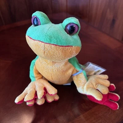 Rare Early Edition Ganz Webkinz Tree Frog Plush HM109 Original Tags Sealed Code - Image 1 of 4