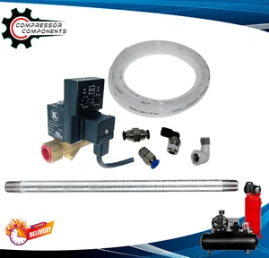 Kingston KTD-S-B-24 automatisches zeitgesteuertes elektrisches Ablassventil-Kit mit eingebautem Sieb - Bild 1 von 11