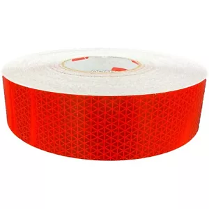 Cinta reflectante roja Oralite V98 Orafol Reflexite adhesivo prismático de 2 pulgadas - Imagen 1 de 12