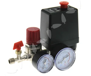 Air Regulator Compressor Pressure Control Switch 90-120 PSI Relief Gauges - Picture 1 of 4