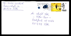 Brief m/individueller aufgeklebter Marke zu 70 ct. " DANKE " ;St: BZ 50, 12.5.16 - Bild 1 von 1