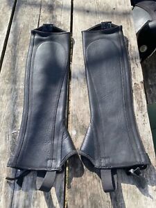 Extra Small/Tall Ariat Cameo Chap Changer XST Black Half Chaps # 9102