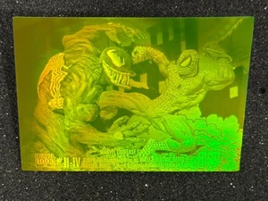 1993 Marvel Universe Series IV 4 Spider-Man vs Venom #H-IV Hologram Card holo - Picture 1 of 2