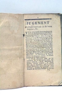 Edition française procès instigateurs tentative assassinat Roi Portugal 1759 - Picture 1 of 9