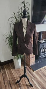 Mango Women's Blue Suit Jacket, Size 10, Single-Breasted - Picture 1 of 7