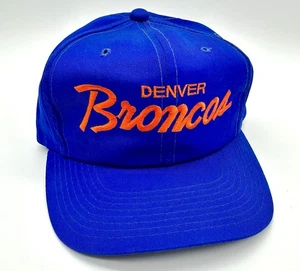 Vintage Sports Specialties Denver Broncos Script Snapback Mütze NFL Football Twill - Bild 1 von 8