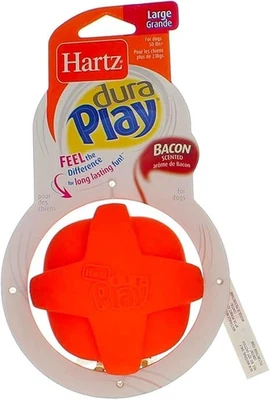 Hartz Dura Play Ball, Small, Assorted Colors,GREN,PINK,RED (1 Ball Only) - Image 1 of 4