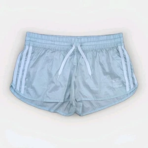 Pantaloncini Adidas lucidi running donna fitness corsa sprinter 40 retrò mint tempo libero - Foto 1 di 24