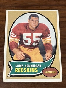 1970 Topps Football Chris Hanburger #93 Washington Redskins 1970CH12 - Picture 1 of 3