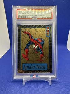 1994 Fleer The Amazing Spider-Man Gold Web Foils Walmart #1 PSA 7 RARE - Picture 1 of 2