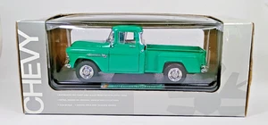 Sunnyside Diecast 1955 Chevrolet 3100 Stepside Pickup Truck. Turquoise. 1/24 NIB - Picture 1 of 7